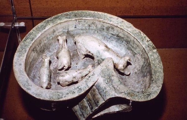 Chinese Pottery Model of Pigs in a Pigsty, 1st-3rd century