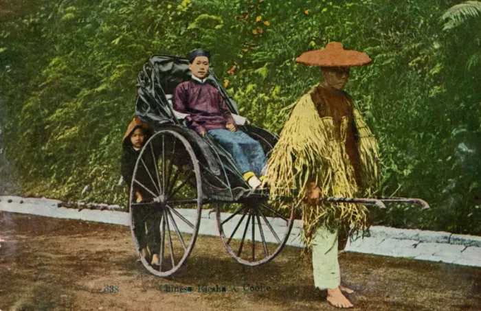 Framed Print : Chinese rickshaw, 20th century Framed Print : Chinese rickshaw, 20th century
