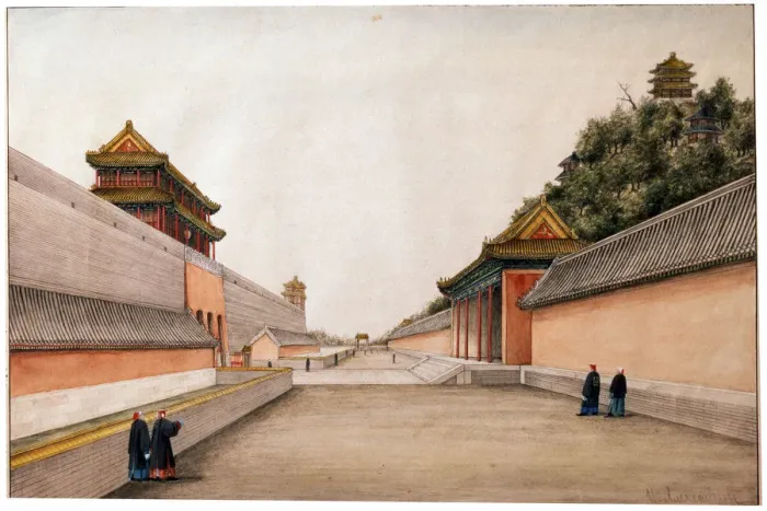 Framed Print : Chinese Sketches, the Winter Palace in Beijing, c1804-c1806. Artist: Ivan Petrovich Alexandrov Framed Print : Chinese Sketches, the Winter Palace in Beijing, c1804-c1806. Artist: Ivan Petrovich Alexandrov