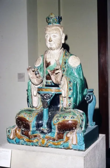 Framed Print : Chinese Stoneware, Seated Daoist Deity, Ming Dynasty, 16th century Framed Print : Chinese Stoneware, Seated Daoist Deity, Ming Dynasty, 16th century