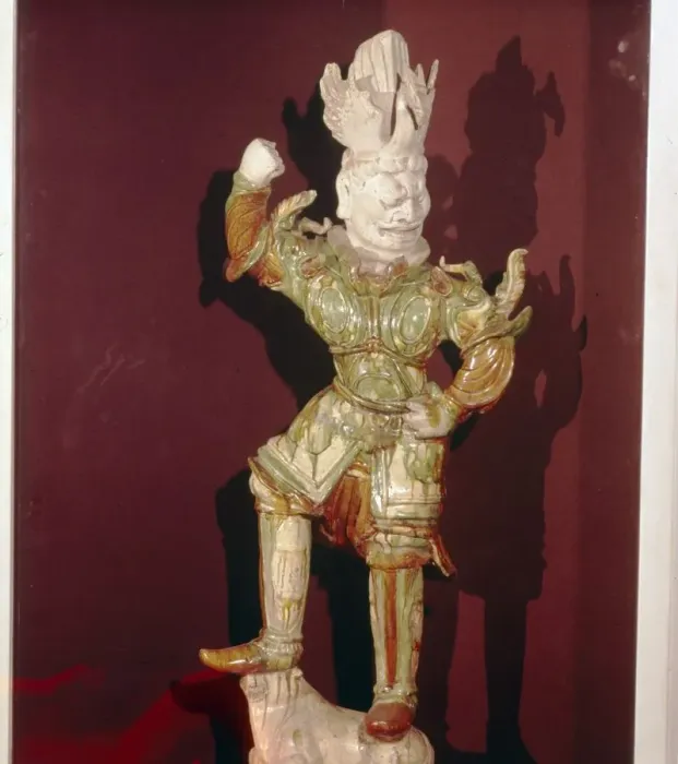 Framed Print : Chinese Tomb Guardian, T ang Dynasty, 7th-10th century Framed Print : Chinese Tomb Guardian, T ang Dynasty, 7th-10th century