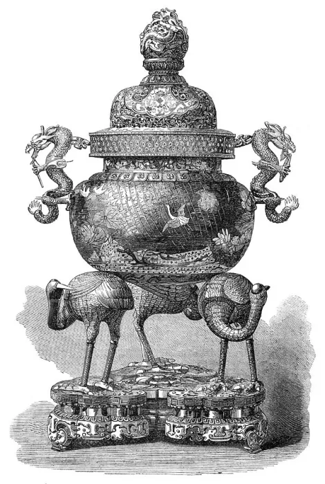 Framed Print : Chinese vase, purchased by the King of the Belgians, 1869. Creator: Unknown Framed Print : Chinese vase, purchased by the King of the Belgians, 1869. Creator: Unknown