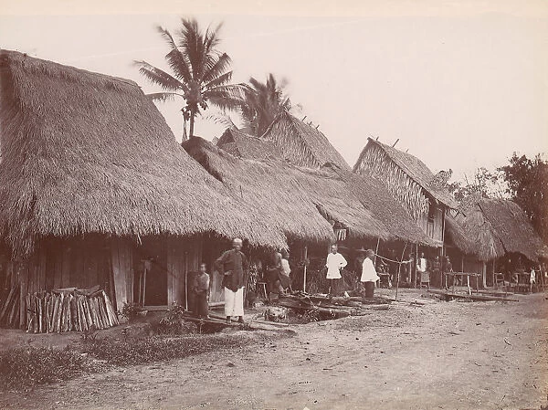 Chinese Village, Singapore, 1860s-70s. Creator: Unknown