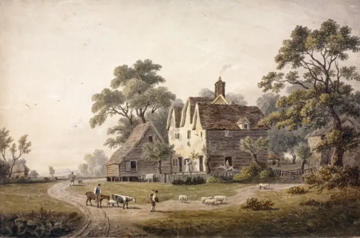 Framed Print : Chingford, Waltham Forest, London, 1815. Artist: William Lewis Framed Print : Chingford, Waltham Forest, London, 1815. Artist: William Lewis