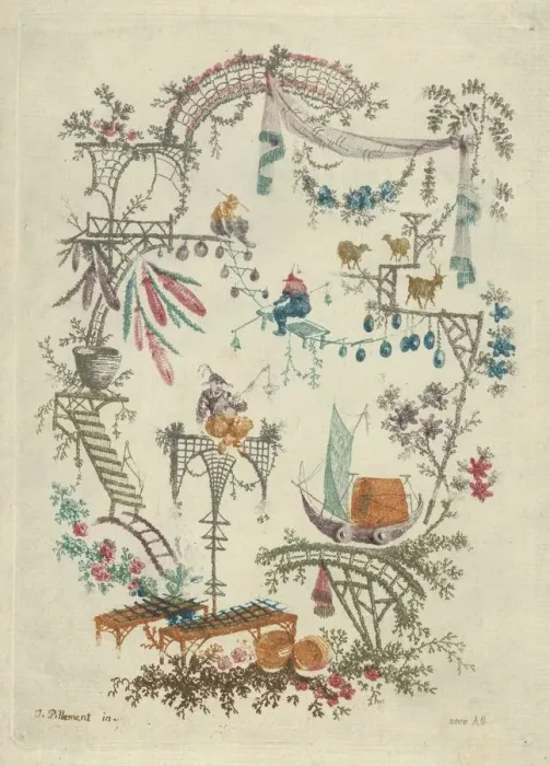 Framed Print : Chinoiserie from Nouvelle Suite de Cahiers Arabesques Chinois, 1790-99 Framed Print : Chinoiserie from Nouvelle Suite de Cahiers Arabesques Chinois, 1790-99