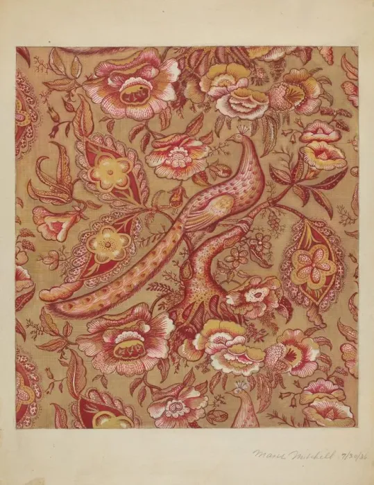 Framed Print : Chintz, 1936. Creator: Marie Mitchell Framed Print : Chintz, 1936. Creator: Marie Mitchell