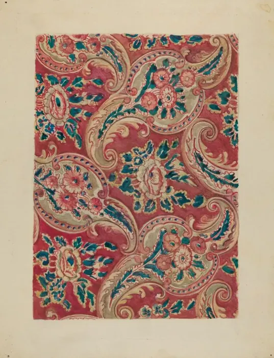 Framed Print : Chintz, c. 1936. Creator: George Loughridge Framed Print : Chintz, c. 1936. Creator: George Loughridge