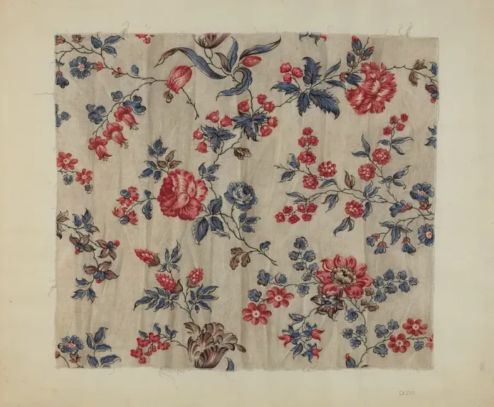 Framed Print : Chintz, c. 1939. Creator: Sylvia DeZon Framed Print : Chintz, c. 1939. Creator: Sylvia DeZon