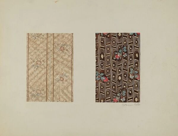 Chintzes from Quilt, c. 1938. Creator: Catherine Fowler