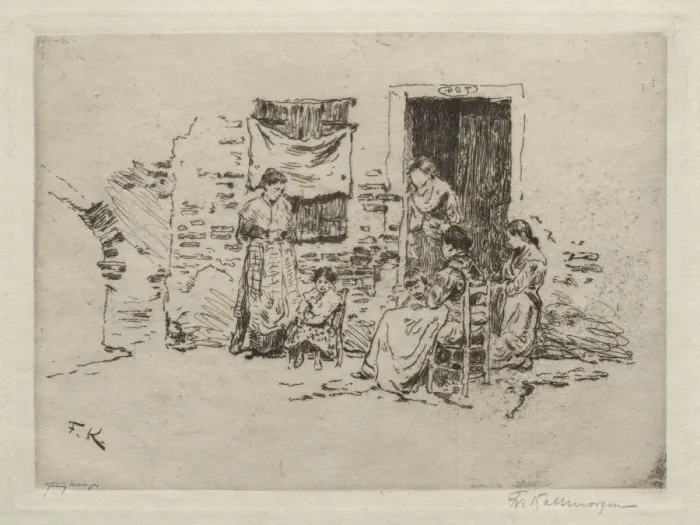 Framed Print : Chioggia. Creator: Friedrich Kallmorgan (German, 1856-1924) Framed Print : Chioggia. Creator: Friedrich Kallmorgan (German, 1856-1924)
