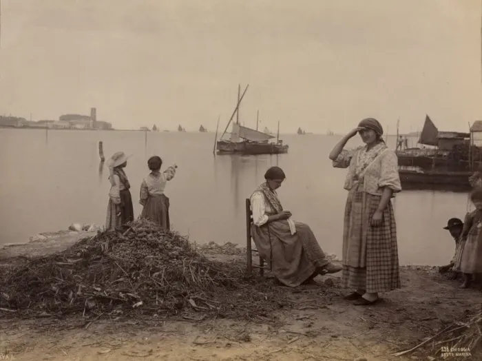 Framed Print : Chioggia, Under the Marina, c. 1870. Creator: Carlo Naya (Italian, 1816-1882) Framed Print : Chioggia, Under the Marina, c. 1870. Creator: Carlo Naya (Italian, 1816-1882)