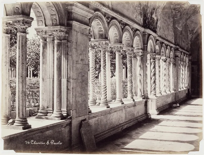Framed Print : Chiostro S. Paolo, Rome, between 1850 and 1900. Creator: Unknown Framed Print : Chiostro S. Paolo, Rome, between 1850 and 1900. Creator: Unknown