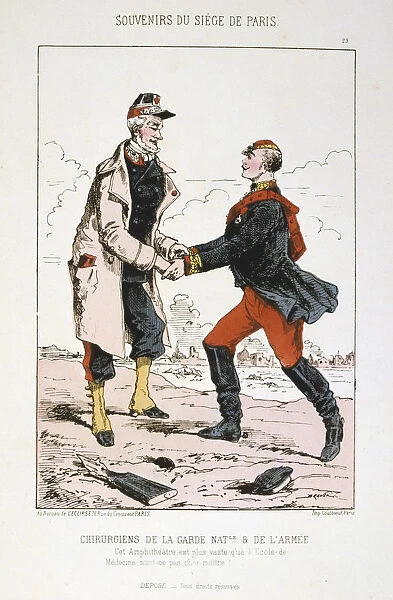 Chirurgiens de la Garde Nationale et de l Armee, Siege of Paris, Franco-Prussian War, 1870-1871