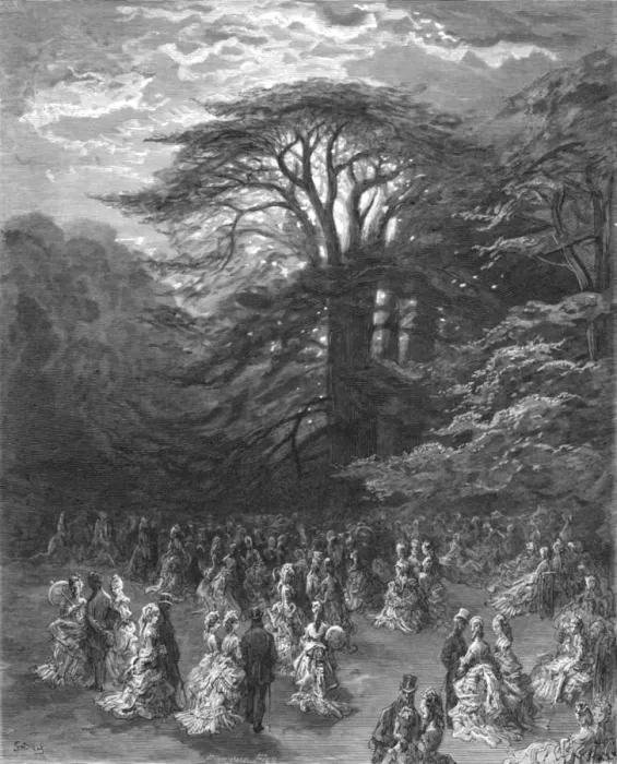 Framed Print : A Chiswick Fete, 1872. Creator: Gustave Doré Framed Print : A Chiswick Fete, 1872. Creator: Gustave Doré