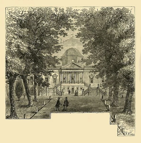 Chiswick House, in 1763, (c1878). Creator: Unknown