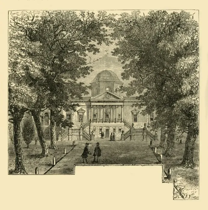 Framed Print : Chiswick House, in 1763, (c1878). Creator: Unknown Framed Print : Chiswick House, in 1763, (c1878). Creator: Unknown