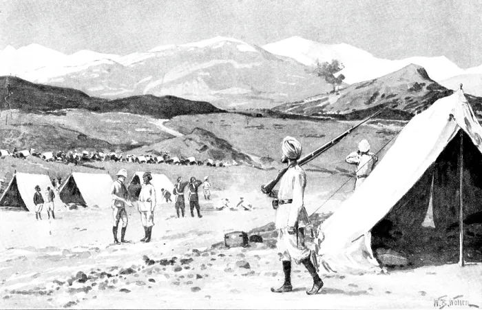 Framed Print : The Chitral Expedition:Malakand Pass and the enemy's country from the Field Hospital, Jalala Framed Print : The Chitral Expedition:Malakand Pass and the enemy's country from the Field Hospital, Jalala