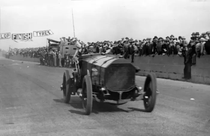 Framed Print : Chitty Chitty Bang Bang with Count Louis Zborowski at Southsea speed trials. Creator: Unknown Framed Print : Chitty Chitty Bang Bang with Count Louis Zborowski at Southsea speed trials. Creator: Unknown