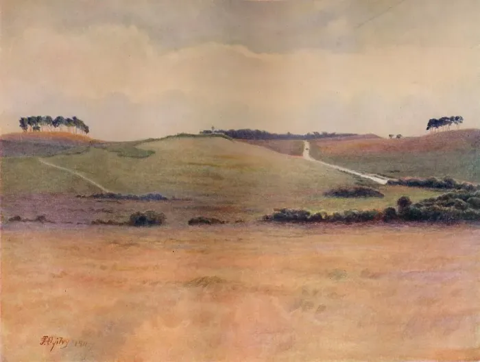 Framed Print : Chobham Common, 1911, (1914). Artist: Jamess Ogilvy Framed Print : Chobham Common, 1911, (1914). Artist: Jamess Ogilvy