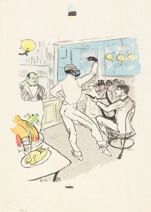 Framed Print : Chocolat Dancing in the Achille Bar. Creator: Henri de Toulouse-Lautrec Framed Print : Chocolat Dancing in the Achille Bar. Creator: Henri de Toulouse-Lautrec