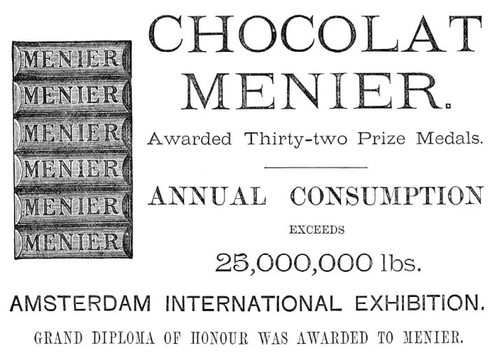 Framed Print : Chocolat Menier, 1883. Creator: Unknown Framed Print : Chocolat Menier, 1883. Creator: Unknown