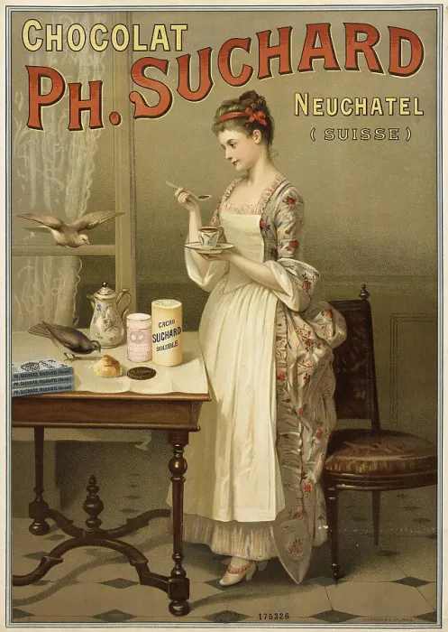 Framed Print : Chocolat Suchard, 1889. Creator: Anonymous Framed Print : Chocolat Suchard, 1889. Creator: Anonymous