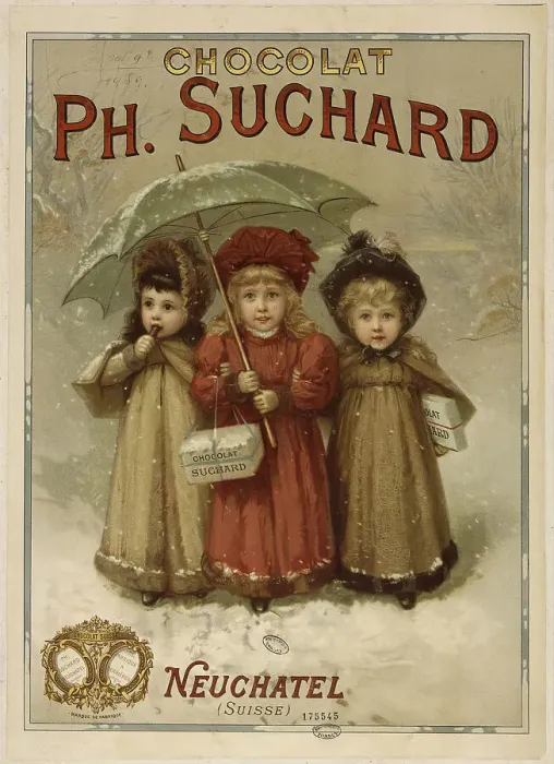 Framed Print : Chocolat Suchard, 1893. Creator: Anonymous Framed Print : Chocolat Suchard, 1893. Creator: Anonymous