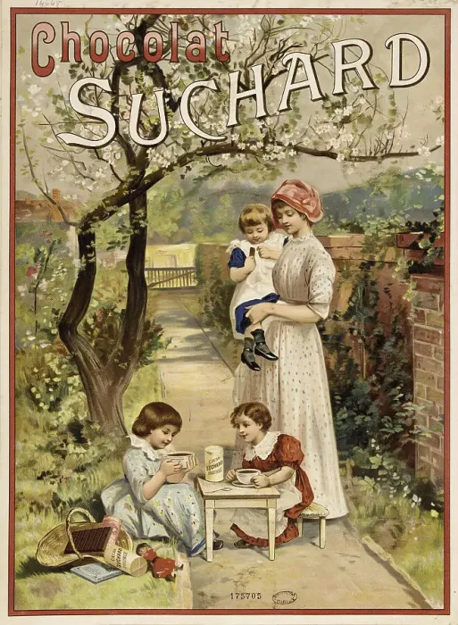 Framed Print : Chocolat Suchard, 1895. Creator: Anonymous Framed Print : Chocolat Suchard, 1895. Creator: Anonymous