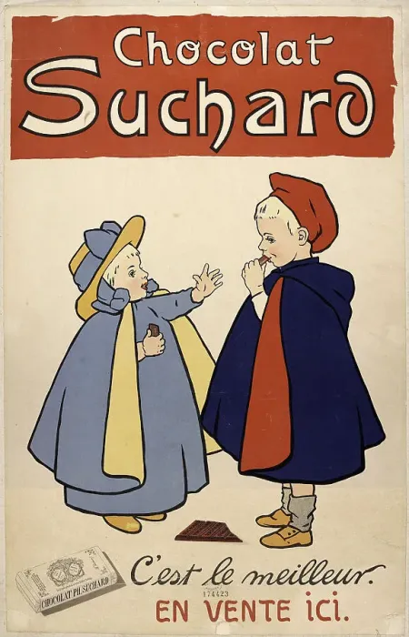 Framed Print : Chocolat Suchard, c. 1900. Creator: Anonymous Framed Print : Chocolat Suchard, c. 1900. Creator: Anonymous