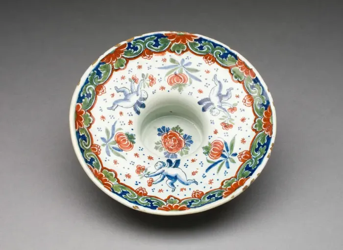 Framed Print : Chocolate Cup Stand, Delft, 1701 / 22. Creator: De Griekesche A Framed Print : Chocolate Cup Stand, Delft, 1701 / 22. Creator: De Griekesche A