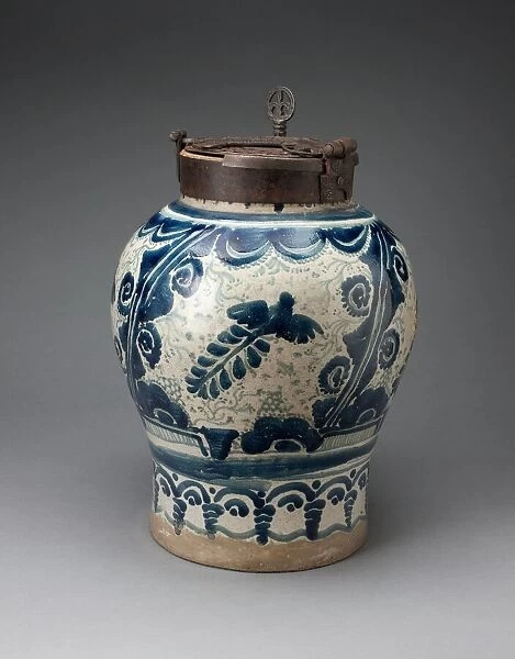 Chocolate Jar with Iron-locked Lid, 1725  /  75. Creator: Unknown