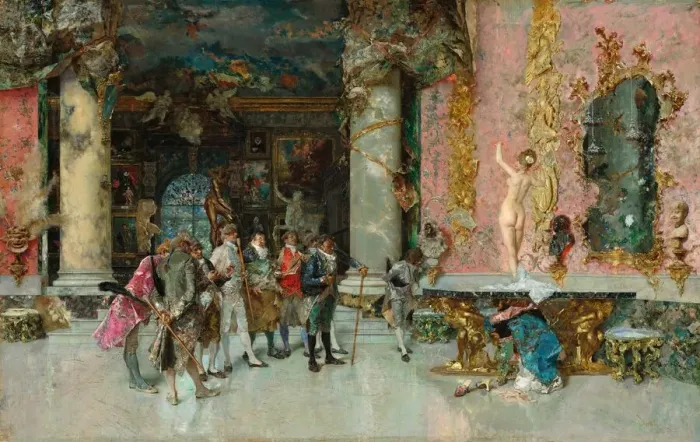 Framed Print : The Choice of a Model, 1868-1874. Creator: Mariano Jose Maria Bernardo Fortuny y Carbo Framed Print : The Choice of a Model, 1868-1874. Creator: Mariano Jose Maria Bernardo Fortuny y Carbo