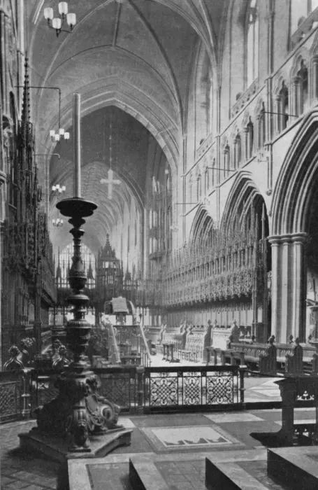 Framed Print : The choir, Chester Cathedral, Cheshire, 1924-1926 Framed Print : The choir, Chester Cathedral, Cheshire, 1924-1926