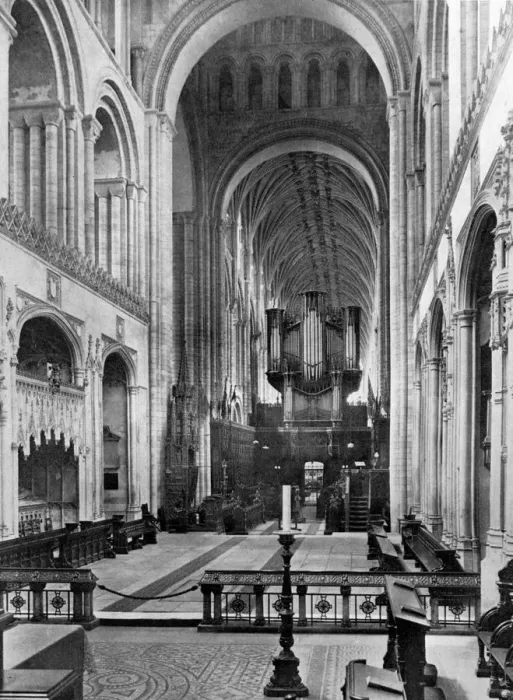 Framed Print : The choir, Norwich Cathedral, 1924-1926. Artist: Francis Frith & Co Framed Print : The choir, Norwich Cathedral, 1924-1926. Artist: Francis Frith & Co