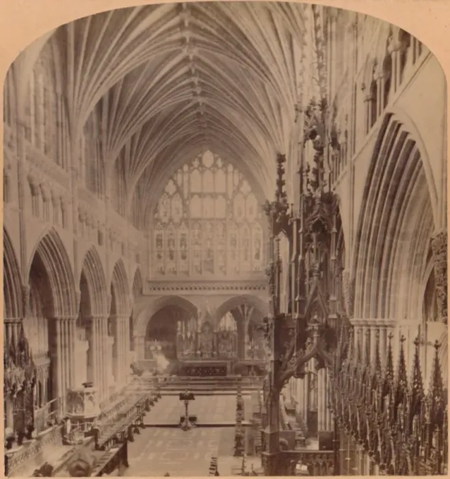 Framed Print : The Choir from the western end, Cathedral, Exeter, England, 1900 Framed Print : The Choir from the western end, Cathedral, Exeter, England, 1900