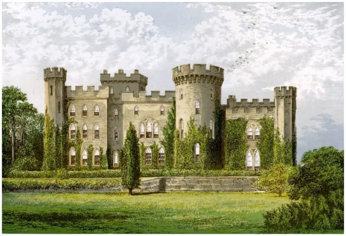Framed Print : Cholmondeley Castle, Cheshire, home of the Marquis of Cholmondeley, c1880 Framed Print : Cholmondeley Castle, Cheshire, home of the Marquis of Cholmondeley, c1880