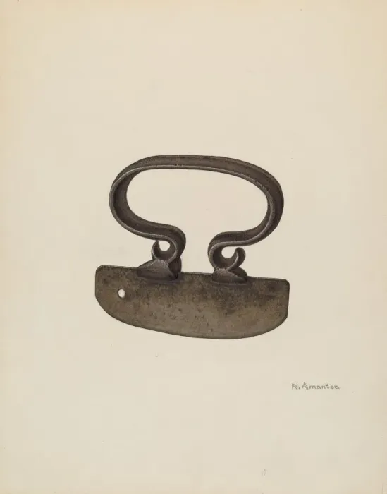 Framed Print : Chopping Knife, c. 1940. Creator: Nicholas Amantea Framed Print : Chopping Knife, c. 1940. Creator: Nicholas Amantea