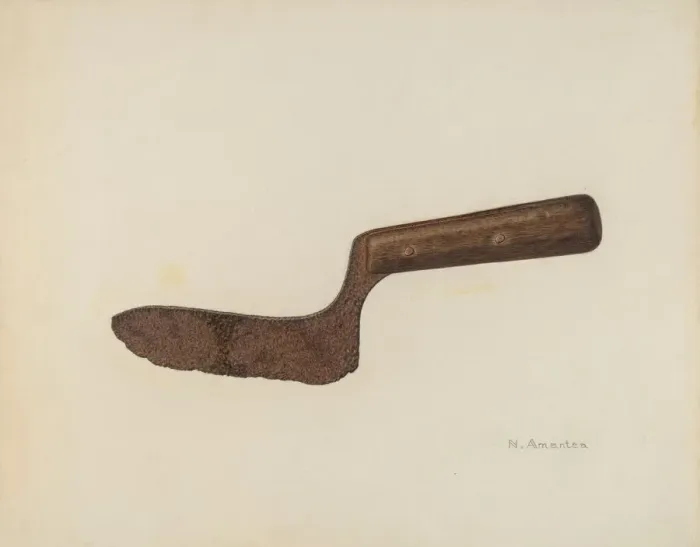 Framed Print : Chopping Knife, c. 1941. Creator: Nicholas Amantea Framed Print : Chopping Knife, c. 1941. Creator: Nicholas Amantea