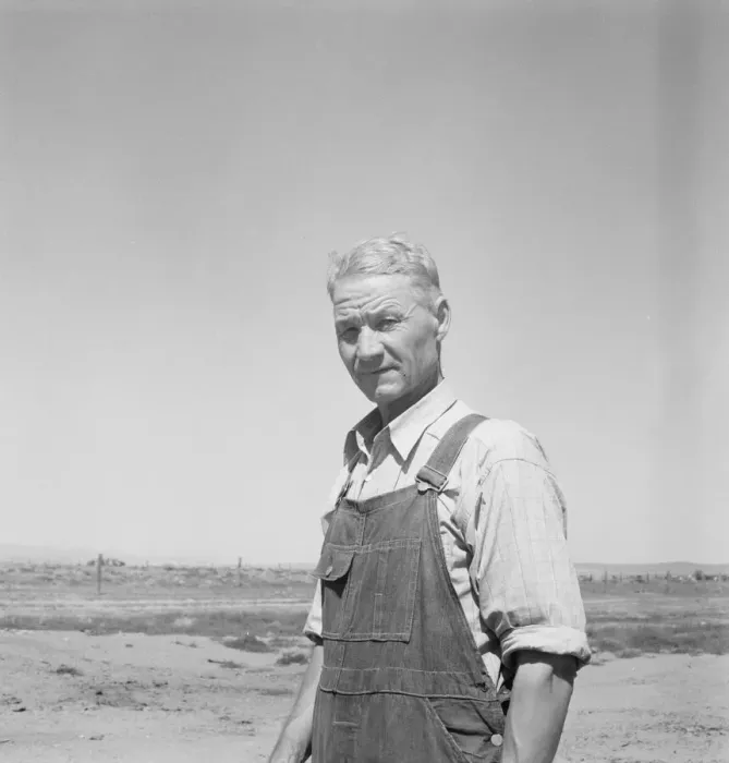 Framed Print : Chris Ament, German-Russian dry land wheat farmer, who survived... Columbia Basin, 1939. Creator: Dorothea Lange Framed Print : Chris Ament, German-Russian dry land wheat farmer, who survived... Columbia Basin, 1939. Creator: Dorothea Lange