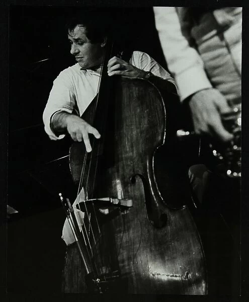 Chris Laurence playing the double bass at The Stables, Wavendon, Buckinghamshire