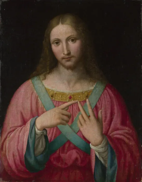 Framed Print : Christ, after 1530. Creator: Luini, Bernardino, after Framed Print : Christ, after 1530. Creator: Luini, Bernardino, after
