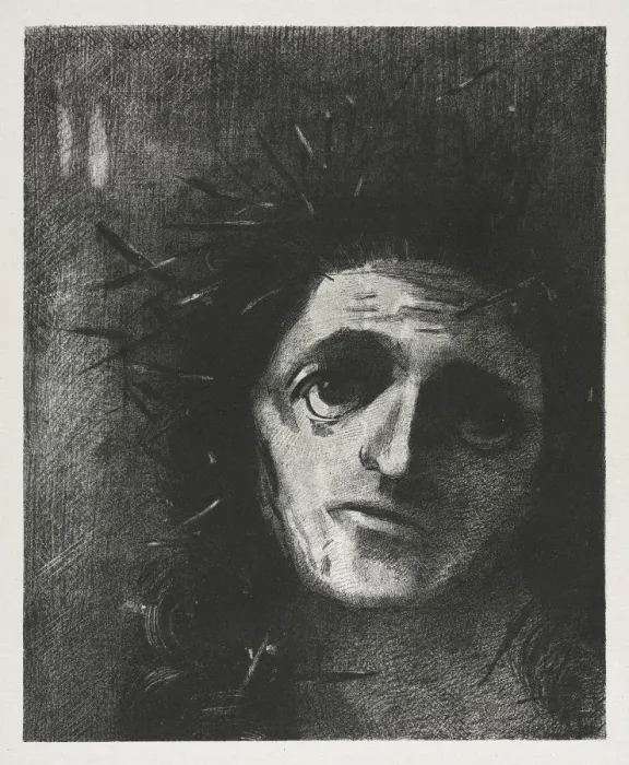 Framed Print : Christ, 1887. Creator: Odilon Redon (French, 1840-1916);Lemercier & Cie Framed Print : Christ, 1887. Creator: Odilon Redon (French, 1840-1916);Lemercier & Cie