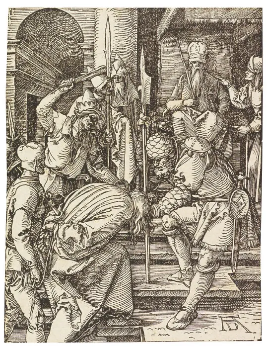 Framed Print : Christ before Annas, 1508-1509. Creator: Dürer, Albrecht (1471-1528) Framed Print : Christ before Annas, 1508-1509. Creator: Dürer, Albrecht (1471-1528)