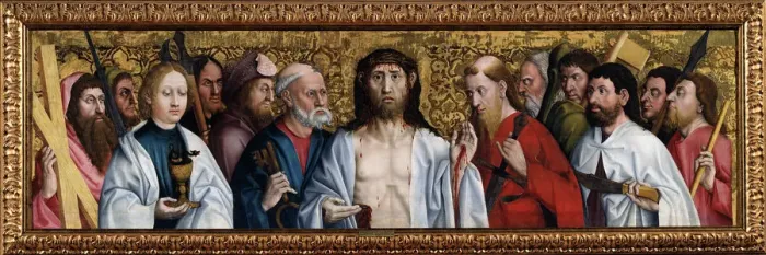 Framed Print : Christ and the Twelve Apostles, second half of 15th century. Artist: German Master Framed Print : Christ and the Twelve Apostles, second half of 15th century. Artist: German Master