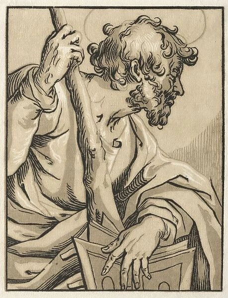 Christ and the Apostles: St. Judas Thaddeus (with the Club), 1600s. Creator: Ludolph Büsinck