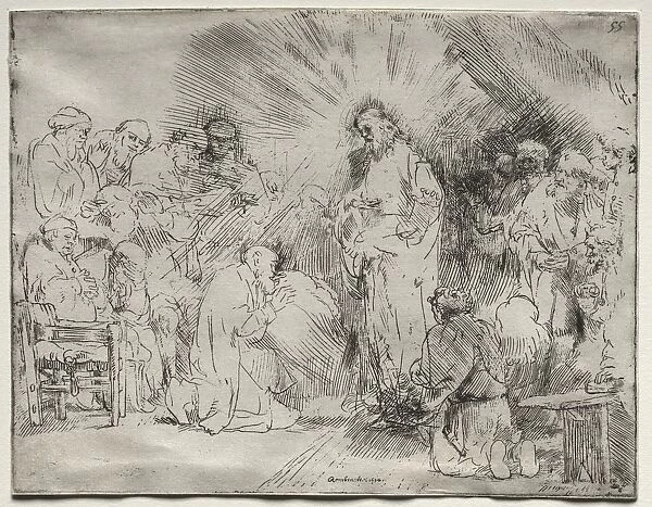 Christ Appearing to the Apostles, 1656. Creator: Rembrandt van Rijn (Dutch, 1606-1669)