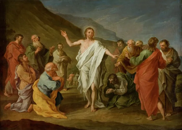 Framed Print : Christ Appearing to the Apostles after the Resurrection, 1758. Creator: Szymon Czechowicz Framed Print : Christ Appearing to the Apostles after the Resurrection, 1758. Creator: Szymon Czechowicz