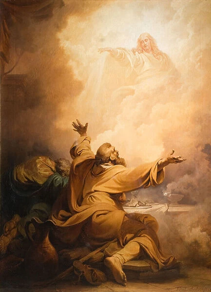 Christ Appearing To The Disciples At Emmaus, 1797. Creator: Philip James de Loutherbourg