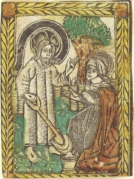 Christ Appearing to the Magdalene as a Gardner, 1460 / 1480. Creator: Master of the Borders with the Four Fathers of the Church