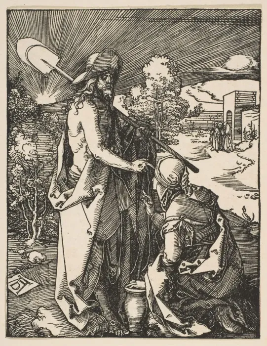 Framed Print : Christ Appearing to Mary Magdalen, from The Small Passion, ca. 1510 Framed Print : Christ Appearing to Mary Magdalen, from The Small Passion, ca. 1510